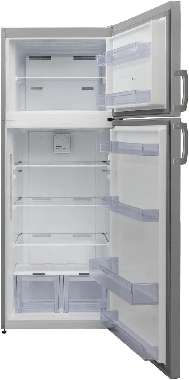 Alt view image 3 of 7 - Equator 14 cu ft Stainless Top Freezer Refrigerator Frost Free Energy Star Made in Europe