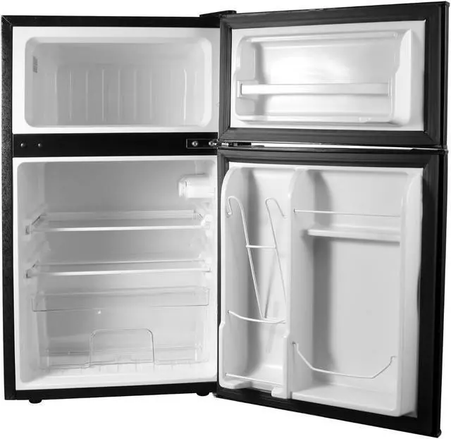 Alt view image 6 of 6 - ConServ 3 cu.ft 2 Door Mini Freestanding Refrigerator with Freezer in Black
