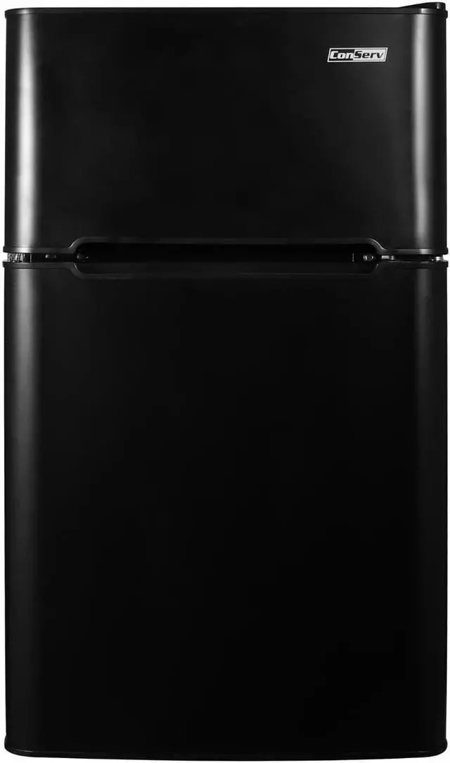 Main image of ConServ 3 cu.ft 2 Door Mini Freestanding Refrigerator with Freezer in Black