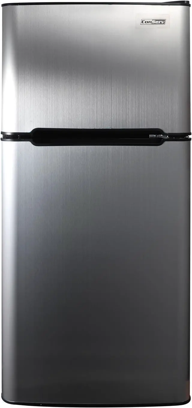 Main image of ConServ 4.5cu.ft 2 Door Mini Freestanding Refrigerator with Freezer in Stainless