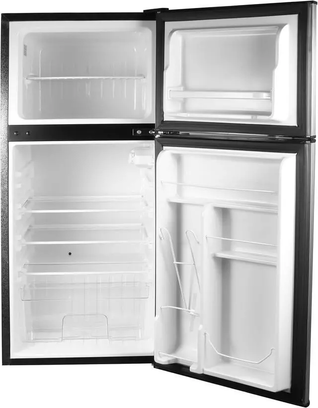 Alt view image 6 of 7 - ConServ 4.5cu.ft 2 Door Mini Freestanding Refrigerator with Freezer in Stainless