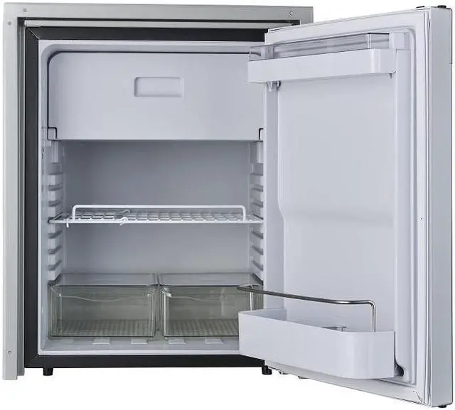 Alt view image 4 of 5 - Equator 2.8cu.ft. Brushed Stainless 12V/DC RV Built-in Refrigerator w/Compressor