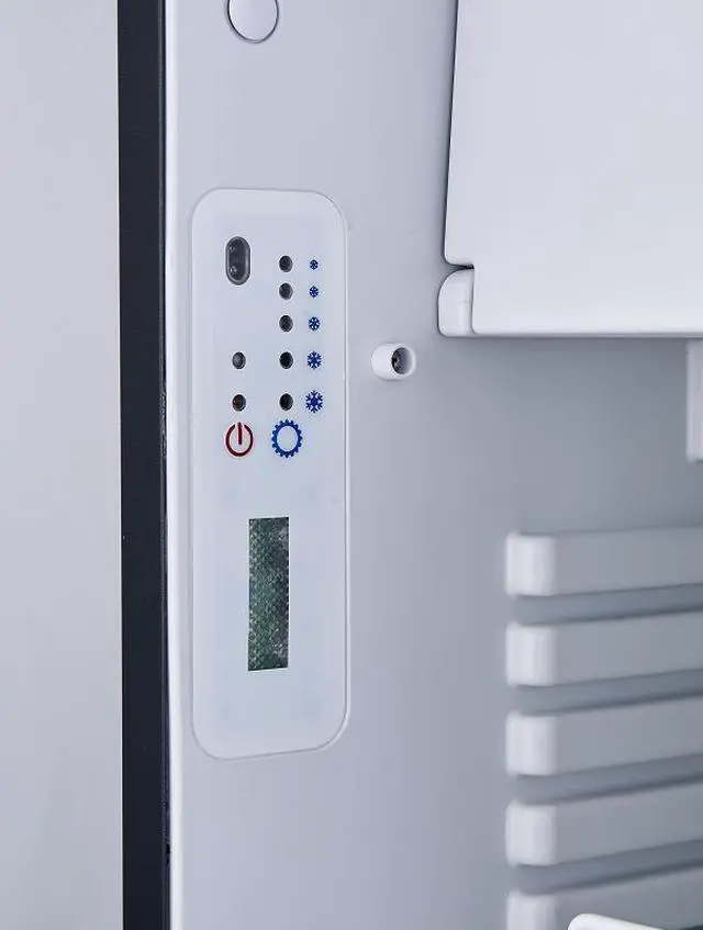 Alt view image 5 of 5 - Equator 2.8cu.ft. Brushed Stainless 12V/DC RV Built-in Refrigerator w/Compressor