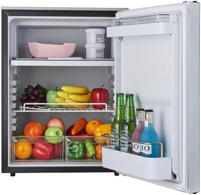 Alt view image 3 of 5 - Equator 2.8cu.ft. Brushed Stainless 12V/DC RV Built-in Refrigerator w/Compressor