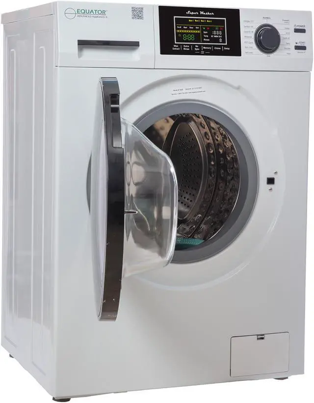Alt view image 5 of 7 - Equator Touch Pet 15 lbs Compact 110V Sani Digital Washer 1400 RPM 16 Programs