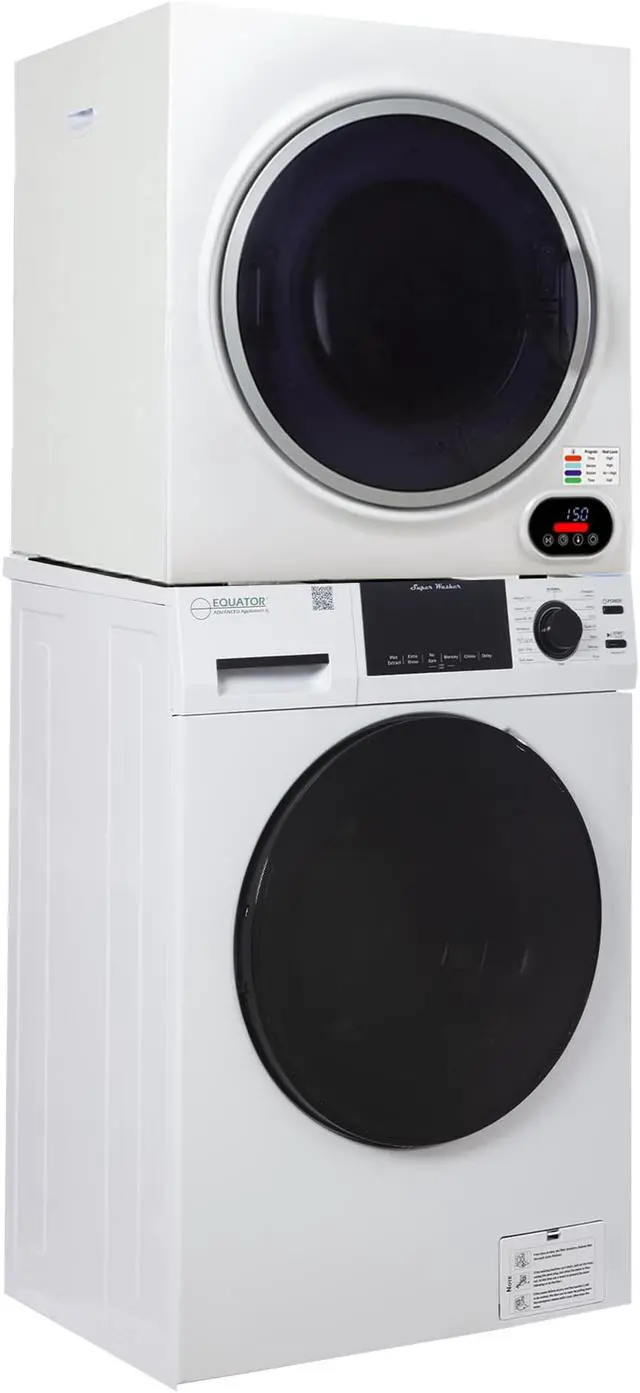 Alt view image 2 of 7 - Equator Digital Pet 15 lbs Compact 110V Set Sani Washer+Vented 3.5cf Dryer