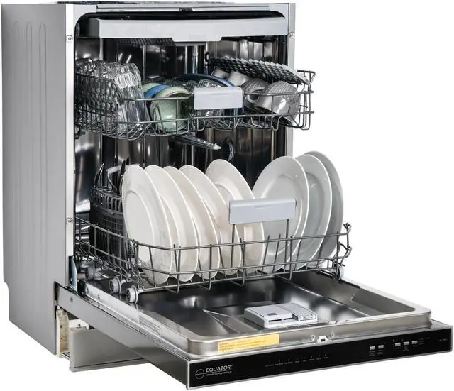 Alt view image 4 of 5 - Equator 24" Built-In Dishwasher w/ Top Control 15 Place Settings, Energy Star