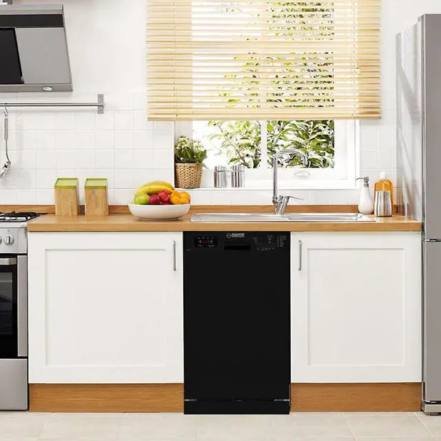 Alt view image 7 of 7 - Equator 18" Built-In Dishwasher w/ Front Control 10 Place Settings, Energy Star, Made in Europe