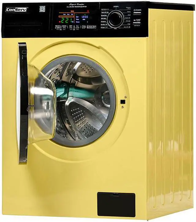 Alt view image 2 of 7 - Conserv 18 lbs White Combo Washer Dryer Version 3 with Sanitize Allergen Winterize