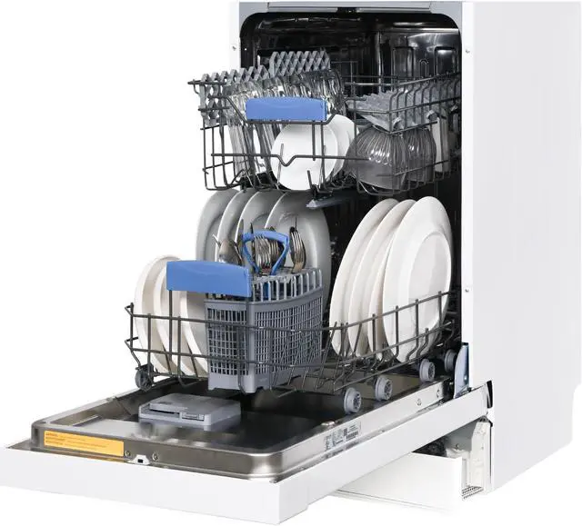 Alt view image 4 of 7 - Equator 18" Built-In Dishwasher w/ Front Control 10 Place Setting Made in Europe, Energy Star