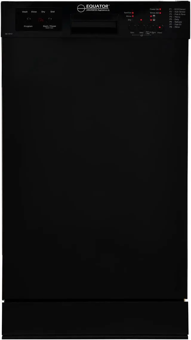 Main image of Equator 18" Built-In Dishwasher w/ Front Control 10 Place Settings, Energy Star, Made in Europe