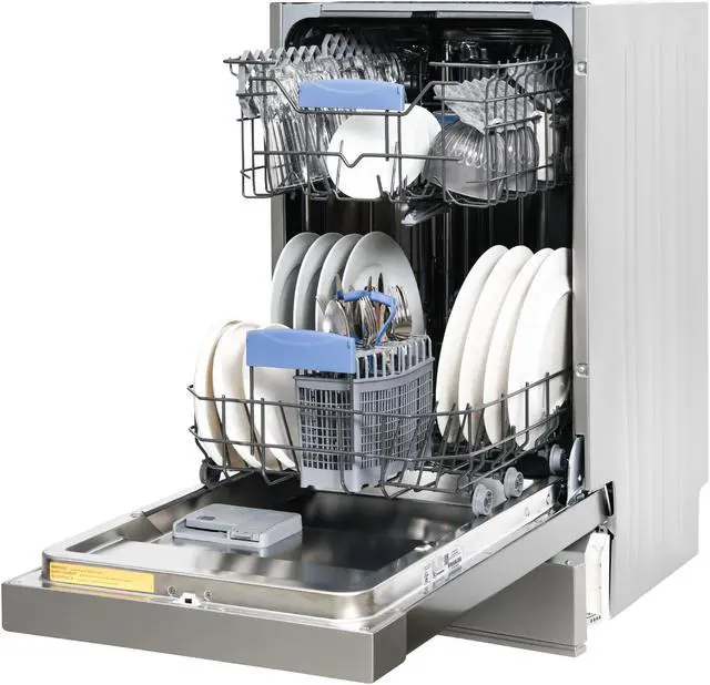 Alt view image 5 of 7 - Equator 18" Built-In Dishwasher w/ Front Control 10 Place Settings, Energy Star, Made in Europe,