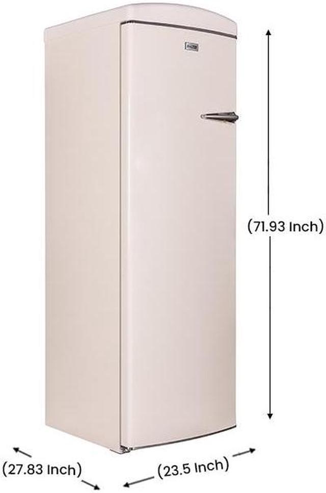 24 in. Classic 8.3 Cu. FT. Frost Free Retro Upright Freezer