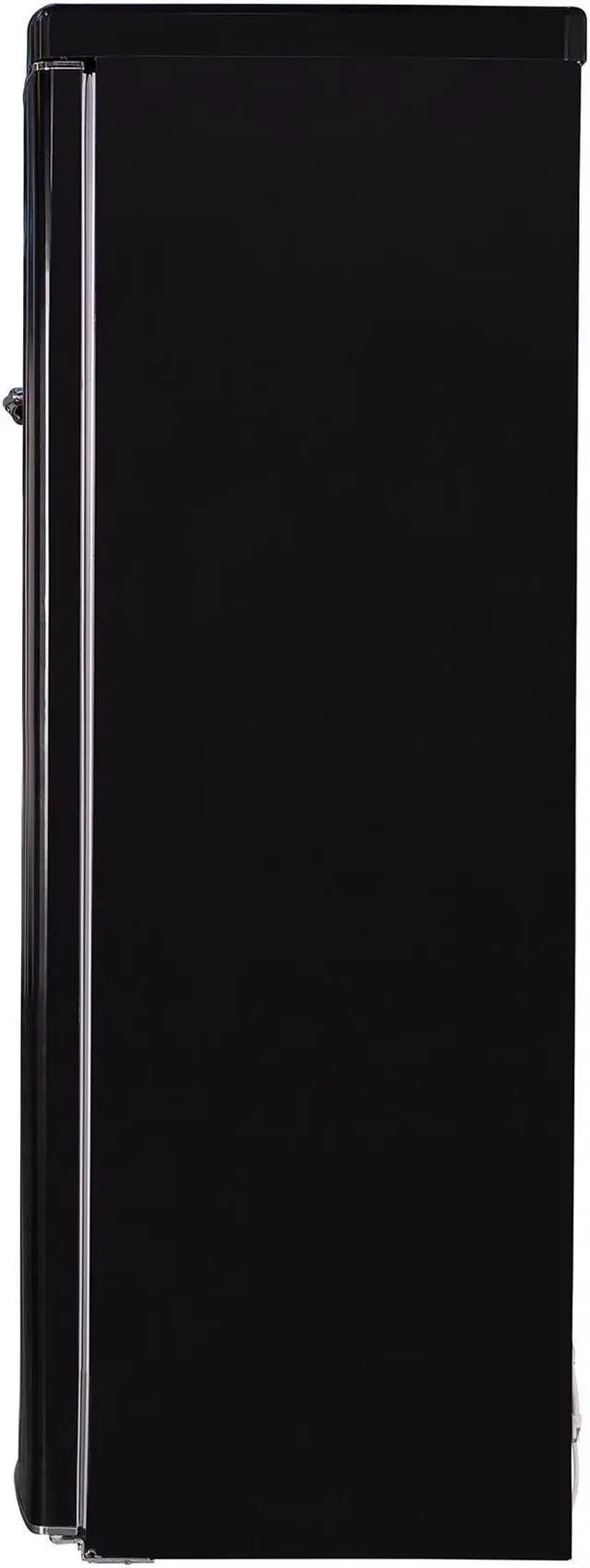 Alt view image 4 of 6 - 24 in. 11 cu. ft. Frost-free Classic Retro Single Door Refrigerator in Black