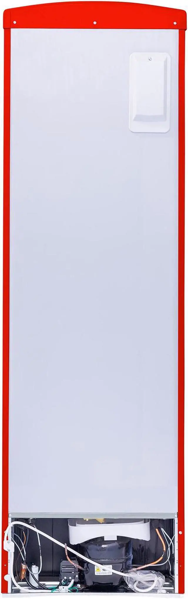 Alt view image 5 of 5 - 24 in. 11 cu. ft. Frost-free Classic Retro Single Door Refrigerator in red