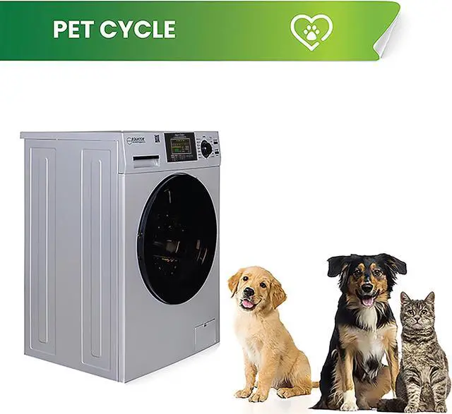 Alt view image 6 of 7 - Equator All-in-one Washer Dryer Ventless FULLY BUILTIN 0-CLEARANCE 1.62cf/15lbs 110V 1400RPM in Silver