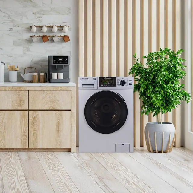 Alt view image 7 of 7 - Equator All-in-one Washer Dryer Ventless FULLY BUILTIN 0-CLEARANCE 1.62cf/15lbs 110V 1400RPM in Silver