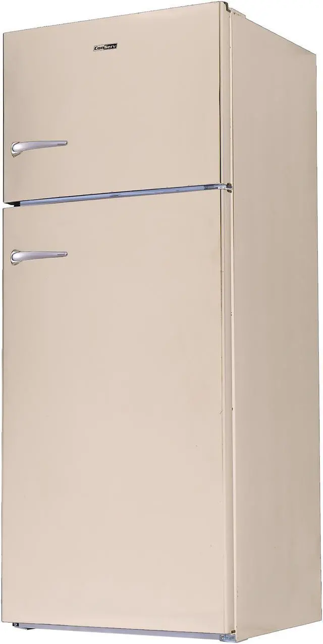 Alt view image 2 of 7 - Conserv 30in RETRO Refrigerator 18cf Top Mount w/AUTOMATIC ICE MAKER 110V Handle