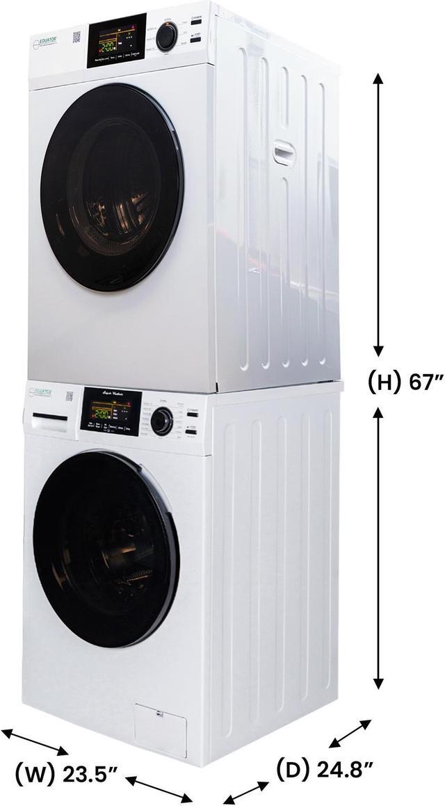 Alt view image 2 of 7 - Equator Digital Touch Apartment 110V Set 1.9cf Washer + Vented Digital 4cf Dryer