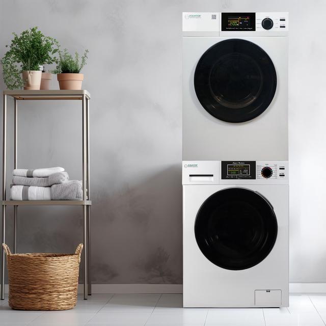 Alt view image 7 of 7 - Equator Digital Touch Apartment 110V Set 1.9cf Washer + Vented Digital 4cf Dryer