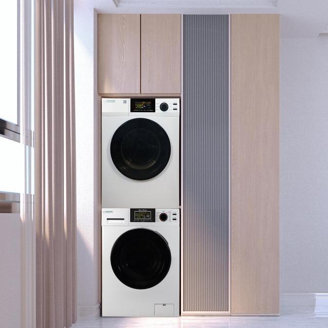 Alt view image 6 of 7 - Equator Digital Touch Apartment 110V Set 1.9cf Washer + Vented Digital 4cf Dryer