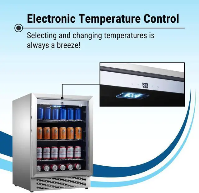 Alt view image 2 of 5 - 4.6cf Built-in/Freestanding Outdoor/Indoor Refrigerator with 7 Color LED Lights