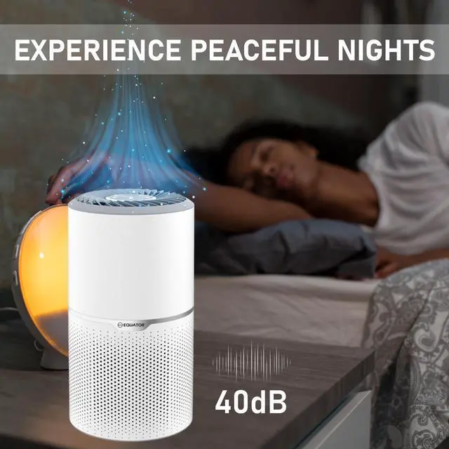 Alt view image 7 of 7 - Equator HEPA Air Purifier/Sterilizer PET Option ION Smoke Remover 269sf 110V