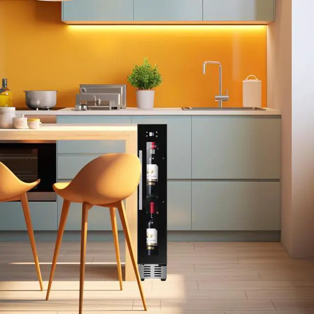 Alt view image 6 of 7 - Equator 9 Bottles Wine Refrigerator 1-Zone Freestanding/Builtin 7 Color LED 110V
