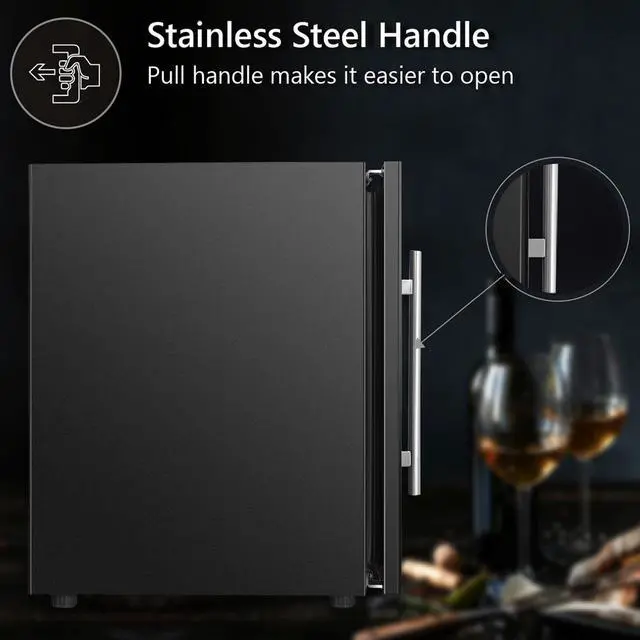Alt view image 7 of 7 - Equator 16 Bottles Countertop Wine Refrigerator Black Touch control 110V