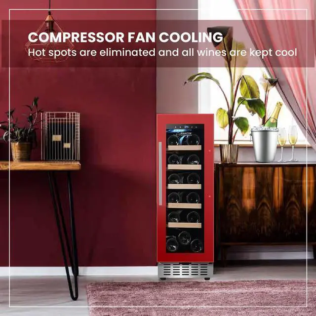 Alt view image 5 of 7 - Equator 18 Bottle Wine Refrigerator Black Freestanding/Builtin 7 Color LED 110V