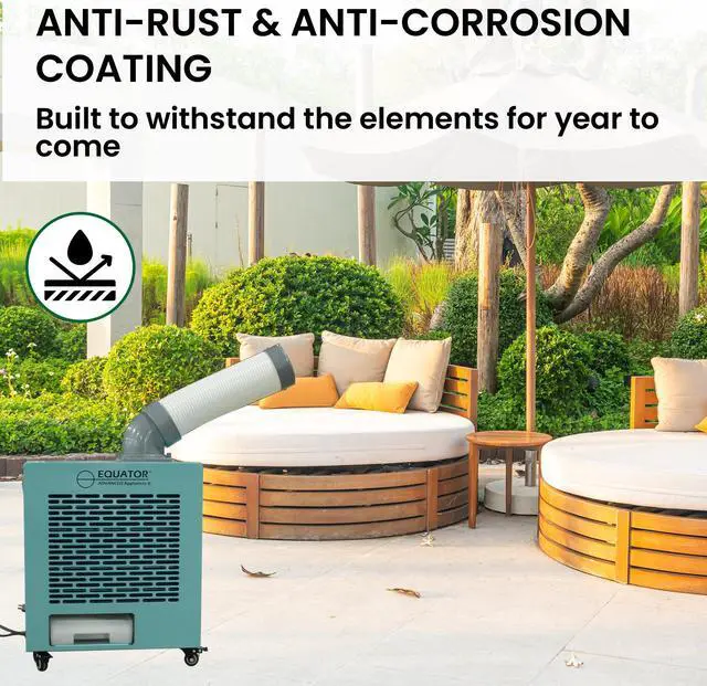 Alt view image 7 of 7 - Equator 3-in-1 AC Heat Air 9000BTU OUTDOOR AIR CONDITIONER IP24 Casters 110V