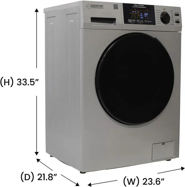 Alt view image 3 of 6 - Equator All-in-One Washer Dryer VENTED-DRY 30% FASTER than Condense 15lb 110V