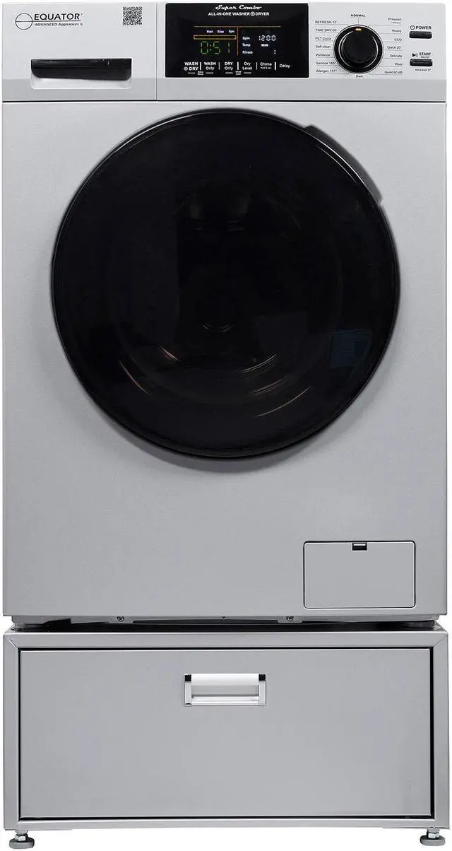 Main image of Equator 1.6cf 110V condensing  Sani Combo Washer Dryer 0 Clearance with Pedestal