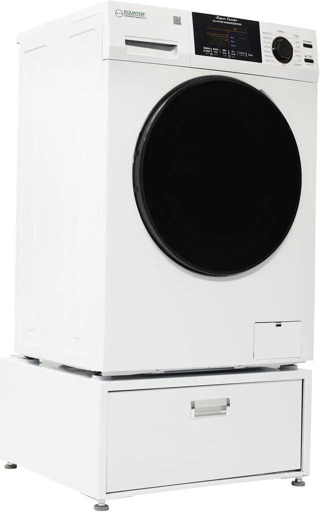 Alt view image 2 of 6 - Equator 1.6cf 110V Vented Sani Combo Washer Dryer Pet Cycle + Pedestal ADA