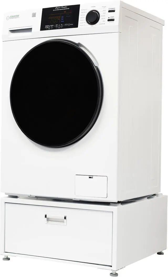 Alt view image 3 of 6 - Equator 1.6cf 110V Vented Sani Combo Washer Dryer Pet Cycle + Pedestal ADA