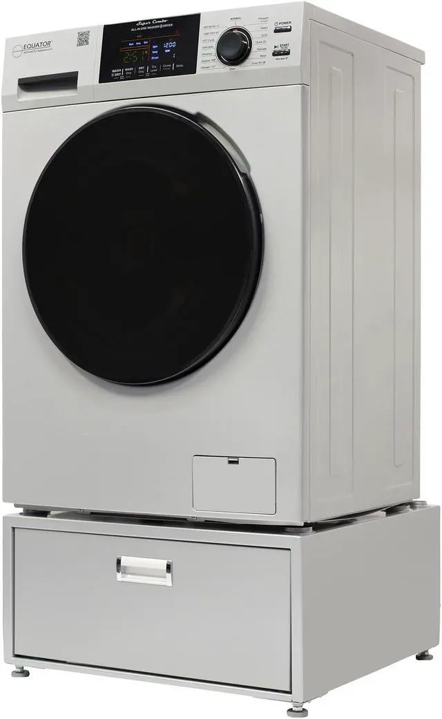 Alt view image 3 of 7 - Equator 1.6cf 110V Vented Sani Combo Washer Dryer Pet Cycle + Pedestal ADA