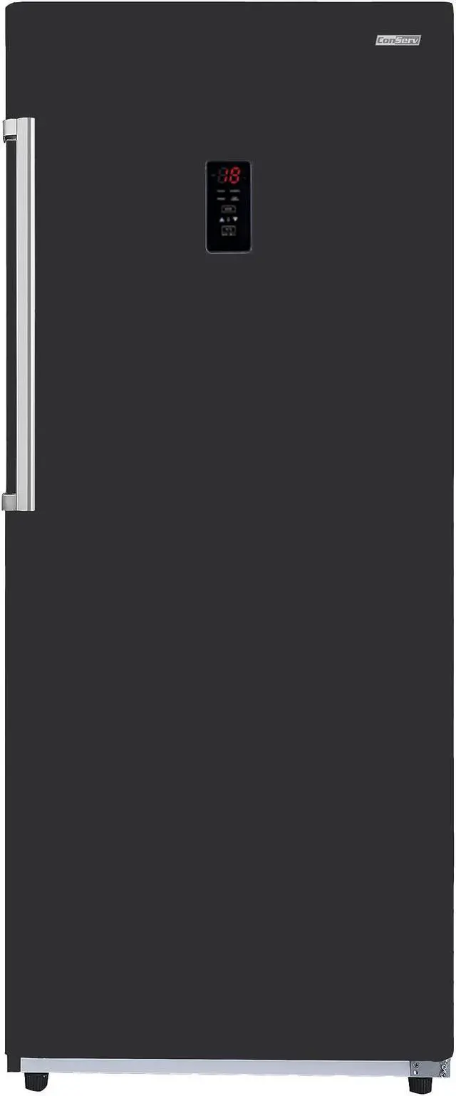 Alt view image 2 of 5 - Conserv 17cf Upright Freezer CONVERTIBLE REF Garage Ready E-Star 28in wide 110V in Black