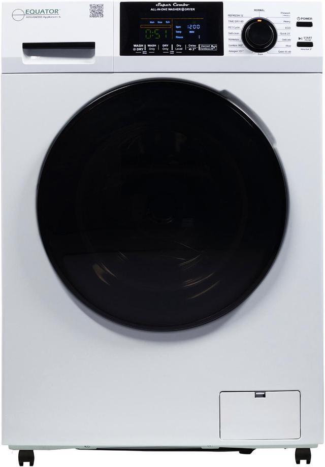 Main image of Equator All-in-One Washer Dryer VENTLESS/VENTED PET 1.62cf/15lbs+Portability Kit