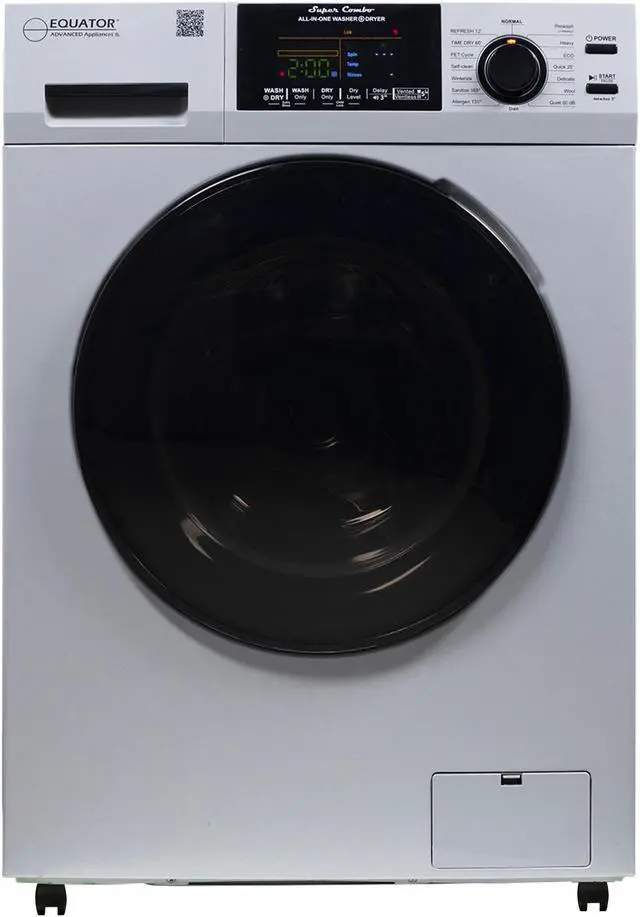 Main image of Equator All-in-One Washer Dryer VENTLESS/VENTED PET 1.62cf/15lbs+Portability Kit