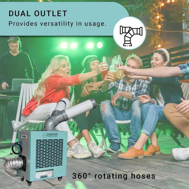 Alt view image 3 of 7 - Equator 10,000 BTU Outdoor-Indoor 3-in-1 AIR CONDITIONER+HEATER+FAN 110V