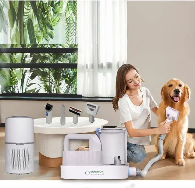 Alt view image 6 of 7 - Equator PET HEALTHY HOME SET Level 1 Groomer + Air Purifier 110V 269sf