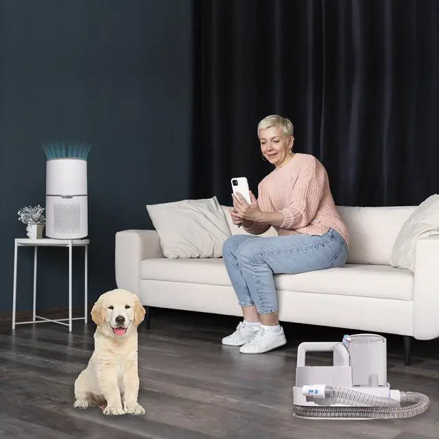 Alt view image 7 of 7 - Equator PET HEALTHY HOME SET Level 1 Groomer + Air Purifier 110V 269sf