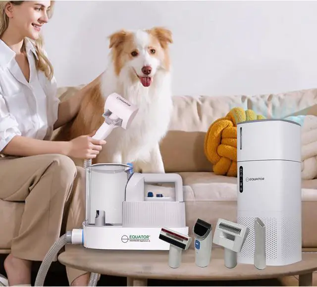Alt view image 4 of 7 - Equator PET HEALTHY HOME SET Level 2 Groomer  Air Purifier Humidifier 110V 431sf