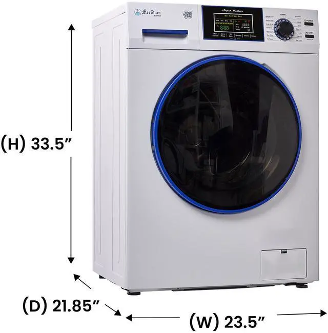 Alt view image 2 of 7 - Marine Washer ANTI CORROSION 1.62 cf/15 lbs. 1400 RPM Salt Wash Sanitize 110V