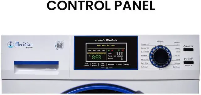 Alt view image 3 of 7 - Marine Washer ANTI CORROSION 1.62 cf/15 lbs. 1400 RPM Salt Wash Sanitize 110V