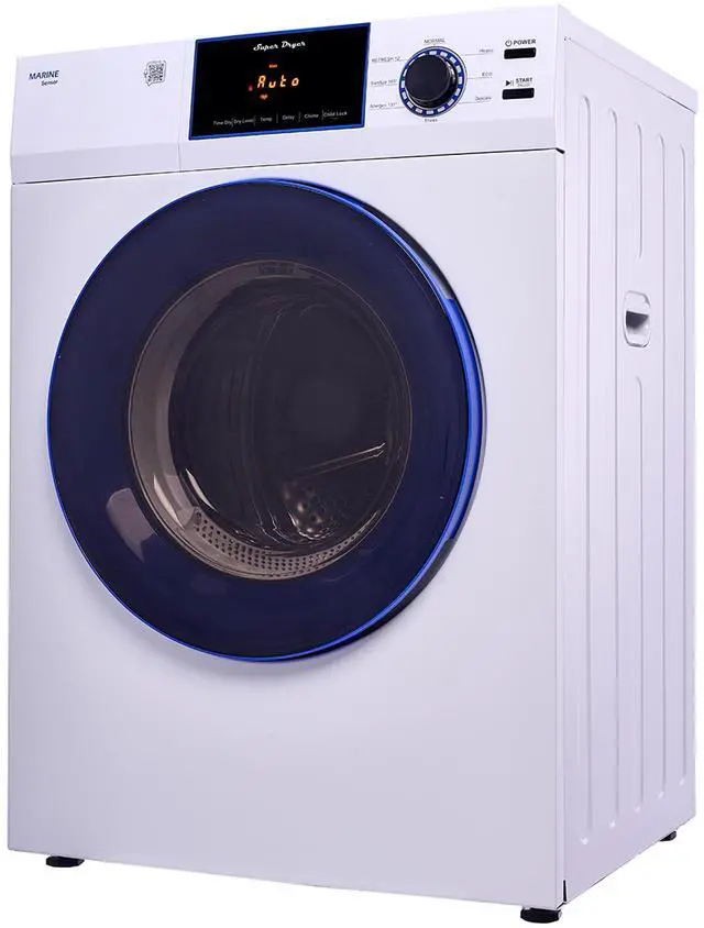 Alt view image 2 of 7 - Equator MARINE ANTI CORROSION Stackable Compact Washer 1.6cf+Sensor Dryer 3.1cf 110V