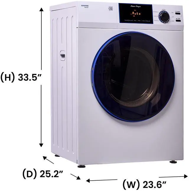 Alt view image 3 of 7 - Equator MARINE ANTI CORROSION Stackable Compact Washer 1.6cf+Sensor Dryer 3.1cf 110V