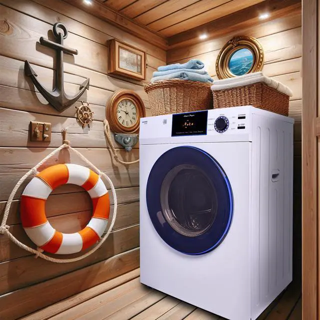 Alt view image 7 of 7 - Equator MARINE ANTI CORROSION Stackable Compact Washer 1.6cf+Sensor Dryer 3.1cf 110V