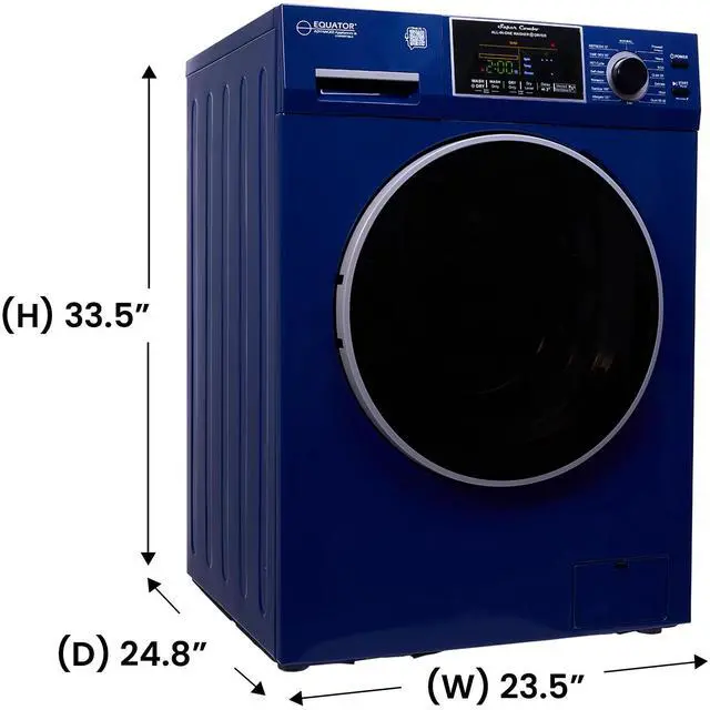 Alt view image 2 of 7 - All-In-One CONVERTIBLE Washer-Dryer 18lb/1.9cf SANITIZE ALLERGEN Cycle 1400RPM