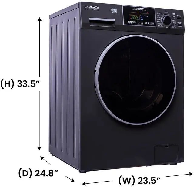 Alt view image 2 of 7 - All-In-One CONVERTIBLE Washer-Dryer 18lb/1.9cf SANITIZE ALLERGEN PET Cycle 1400RPM